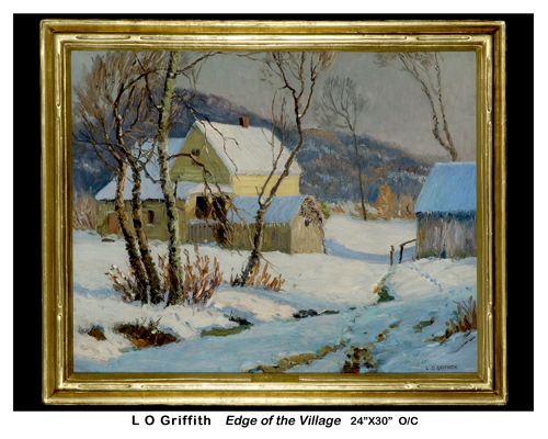 Louis O. Griffith - Edge of the Village - 24" x 30"